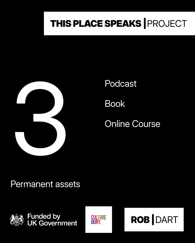 Peel Tower project impact: three permanent assets created — a podcast, a book and an online course.